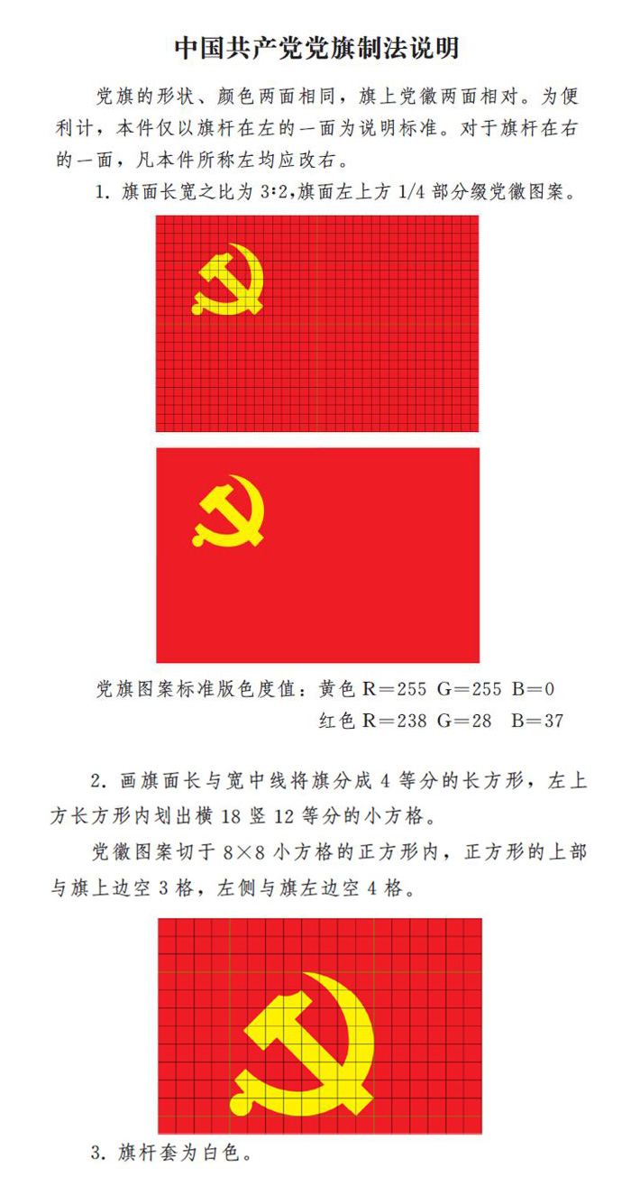 中国党旗党徽制作和使用这些规定要注意！(图4)